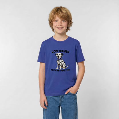 Davina's T-Shirt Cool bleiben auch mit Punkten - Royalblau