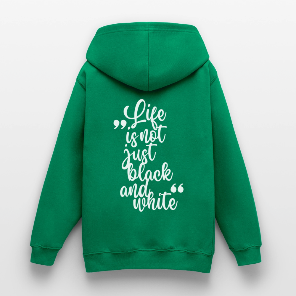 LiNBW. Crew Hoodie Life is not just black and white Edition White - LiNBW.