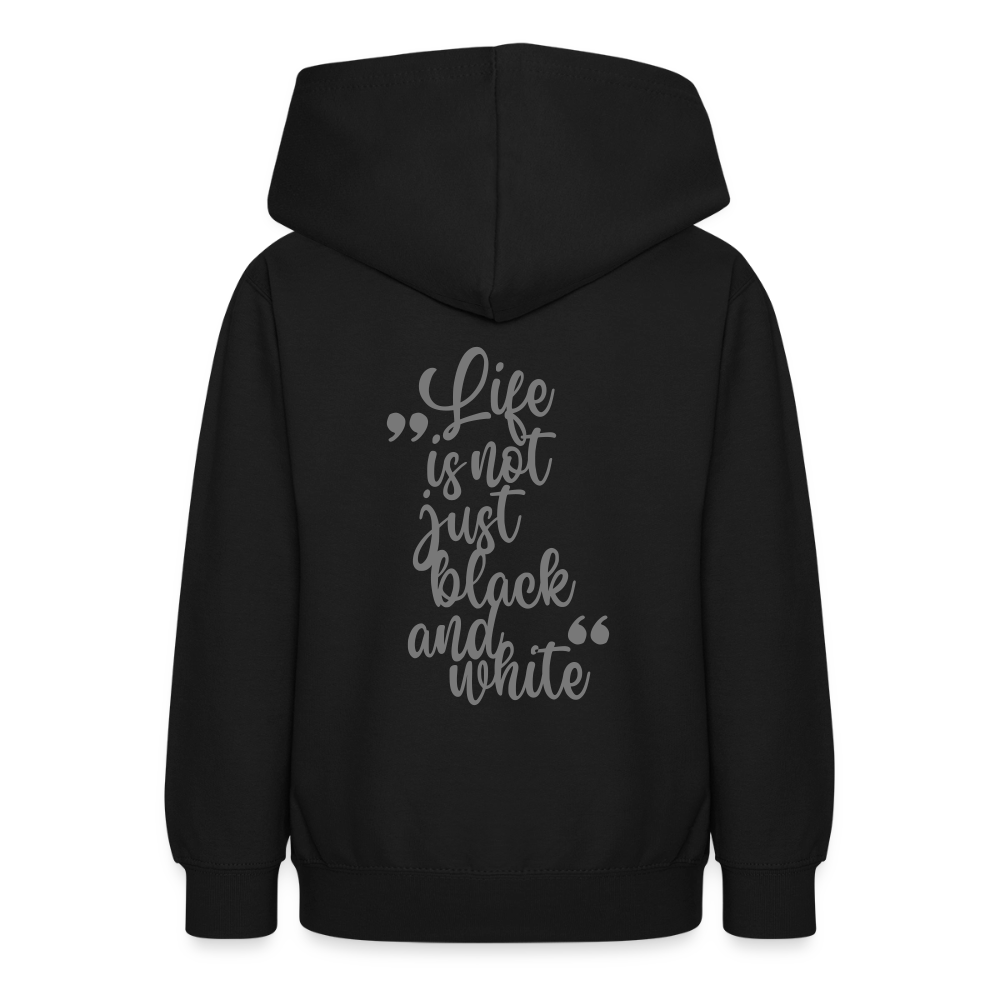 LiNBW. Crew Hoodie Life is not just black and white Edition Grey - LiNBW.