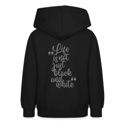 LiNBW. Crew Hoodie Life is not just black and white Edition Grey - LiNBW.
