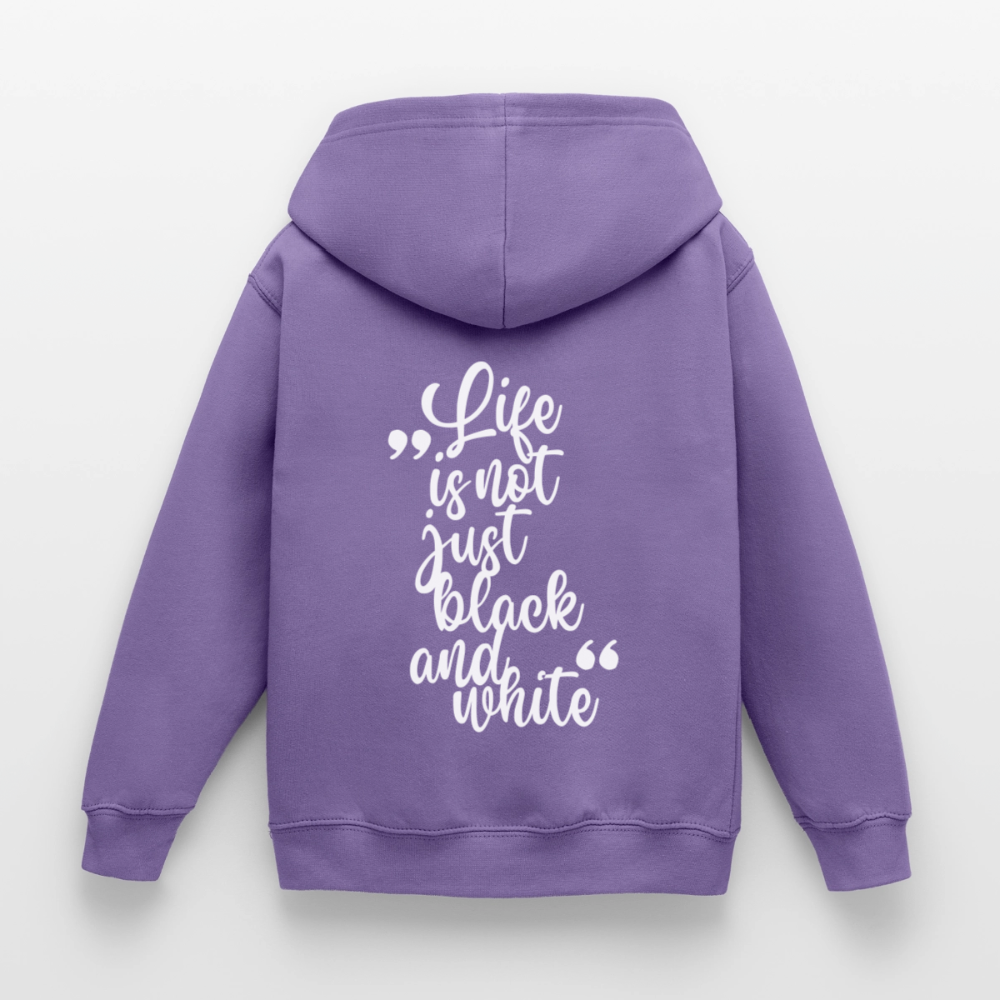 LiNBW. Crew Hoodie Life is not just black and white Edition White - LiNBW.
