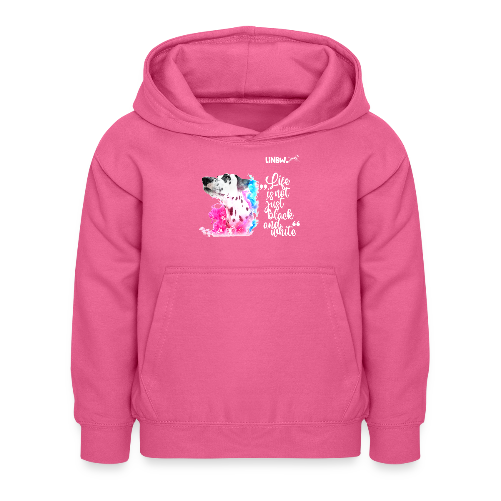 Boa's Hoodie Splash Life is not just black and white Edition White - Pink