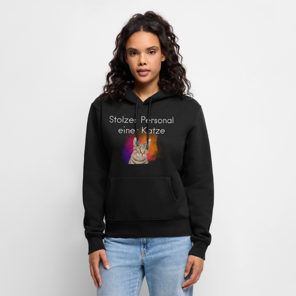Pedro's Hoodie Stolzes Personal einer Katze White Edition - Schwarz