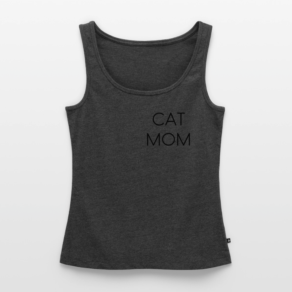 Pedro´s Tank Top Premium Stolzes Personal einer Katze CAT MOM Black Edition - Anthrazit meliert