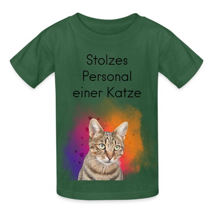 Pedro's T-Shirt Stolzes Personal einer Katze Black Edition - LiNBW.