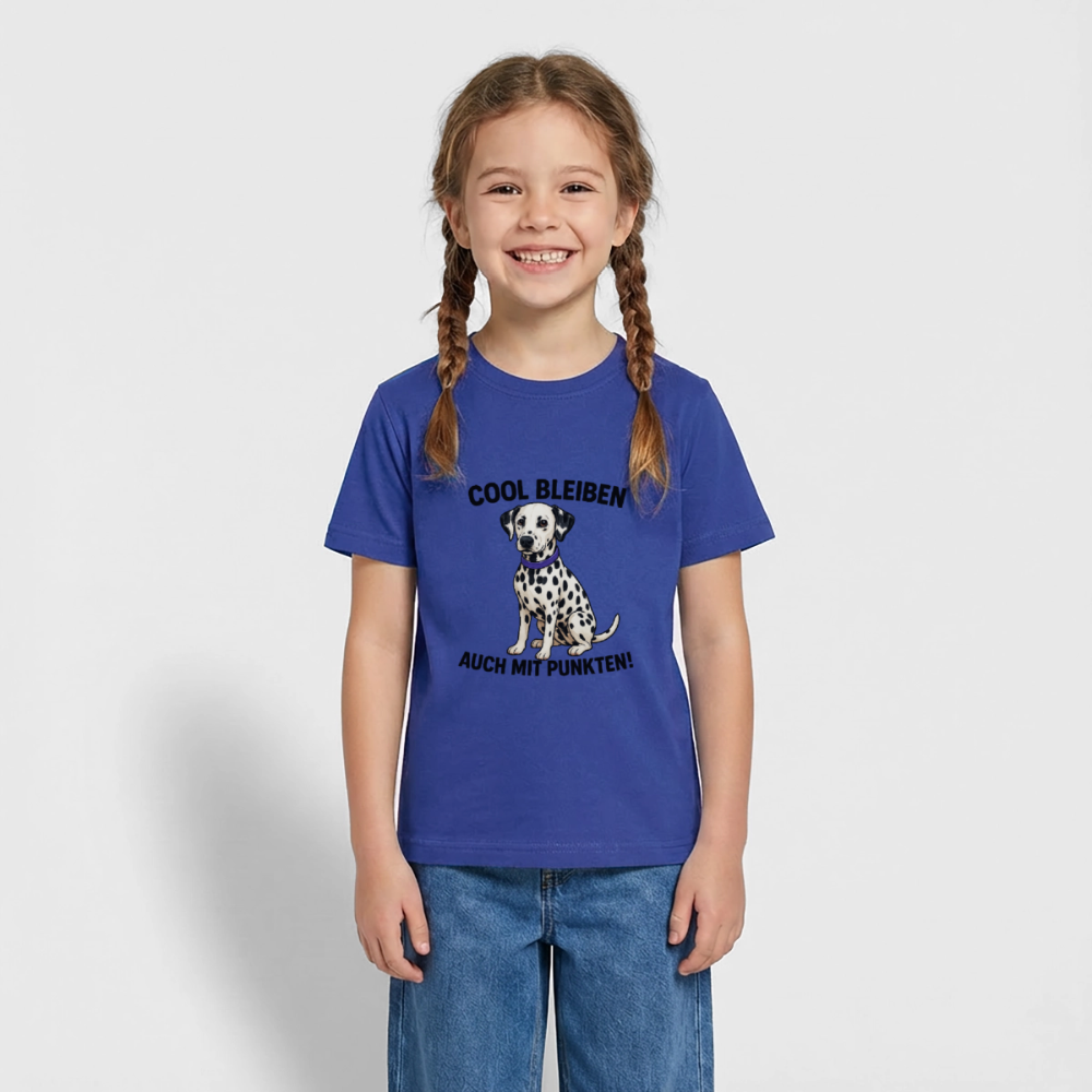 Davina's T-Shirt Cool bleiben auch mit Punkten - Royalblau