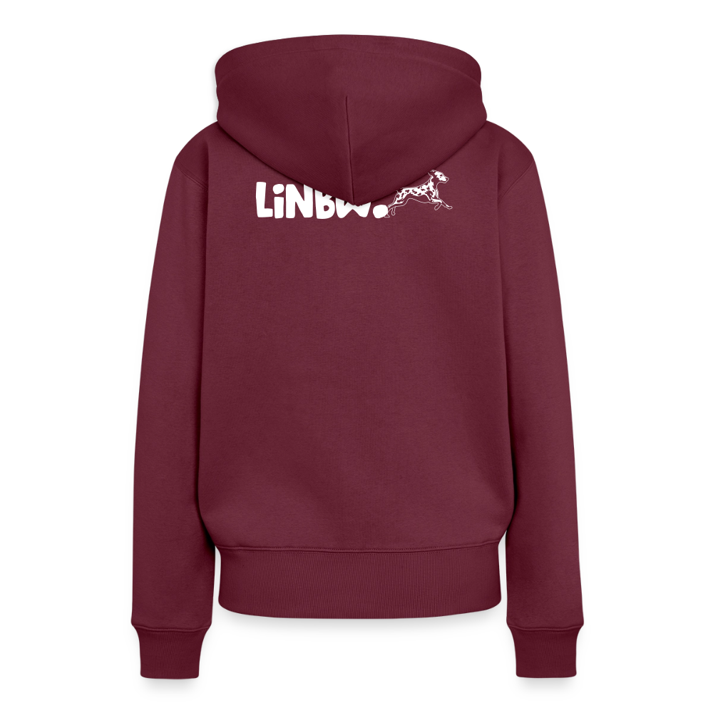Life is not just black and white Hoodie White Edition - Burgunderrot