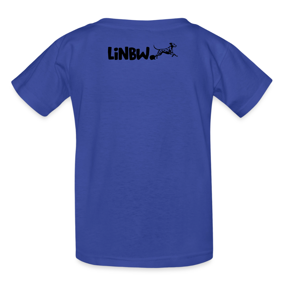 Boa's T-Shirt Splash Black Edition Life is not just black and white - Royalblau