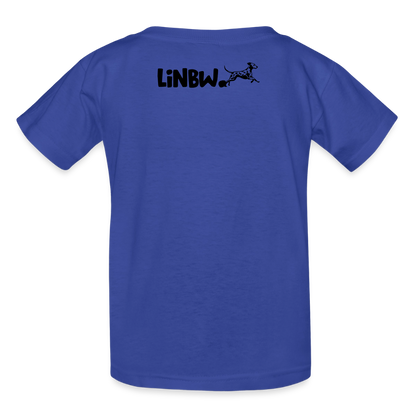 Boa's T-Shirt Splash Black Edition Life is not just black and white - Royalblau