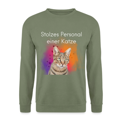 Pedro's Classic Pullover Stolzes Personal einer Katze White Edition - LiNBW.