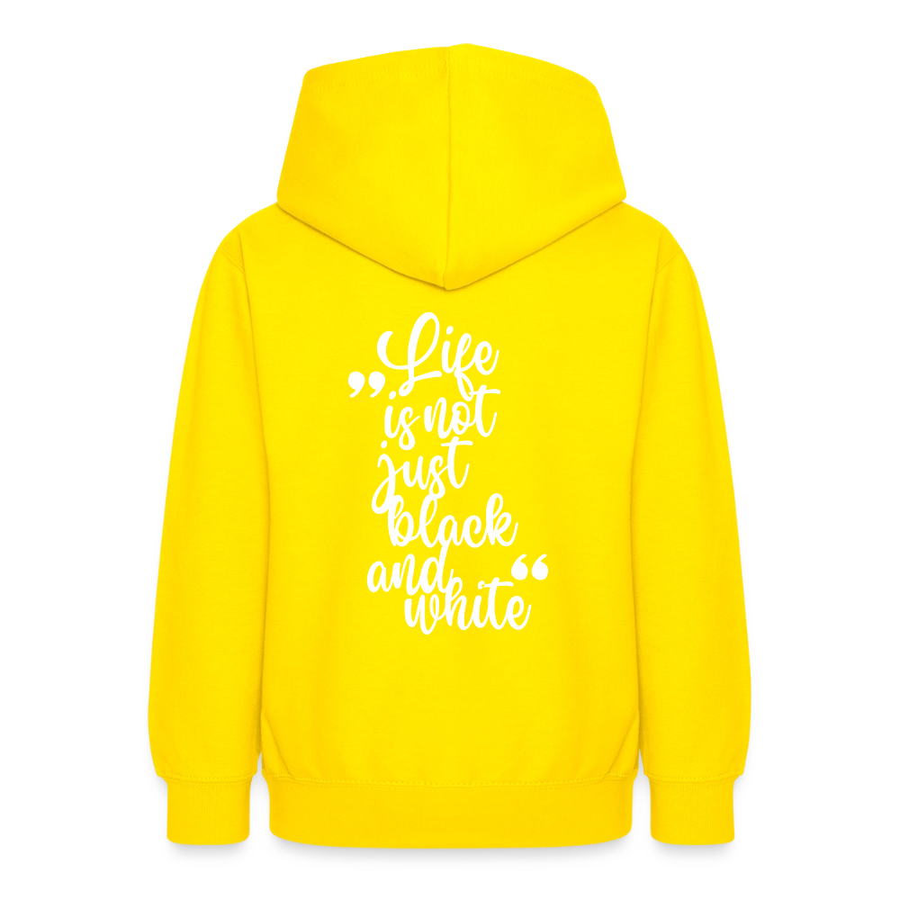 LiNBW. Crew Hoodie Life is not just black and white Edition White - LiNBW.