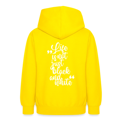 LiNBW. Crew Hoodie Life is not just black and white Edition White - LiNBW.