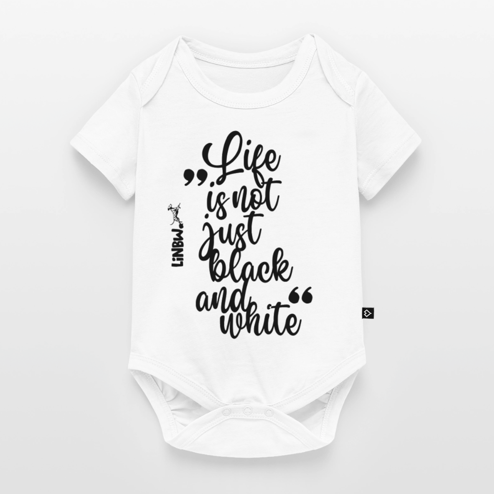 Life is not just black and white Kurzarm-Body Black Edition - LiNBW.