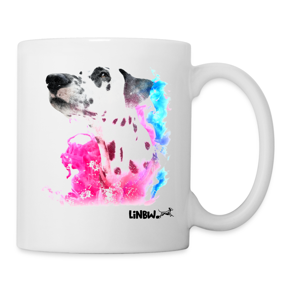 LiNBW. Tasse Dalmatiner "Life is not just black and white" weiß - white