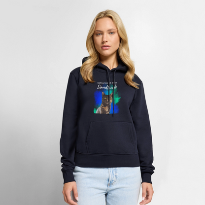 Nala's Hoodie Schnurren ist mein Soundtrack White Edition - Navy