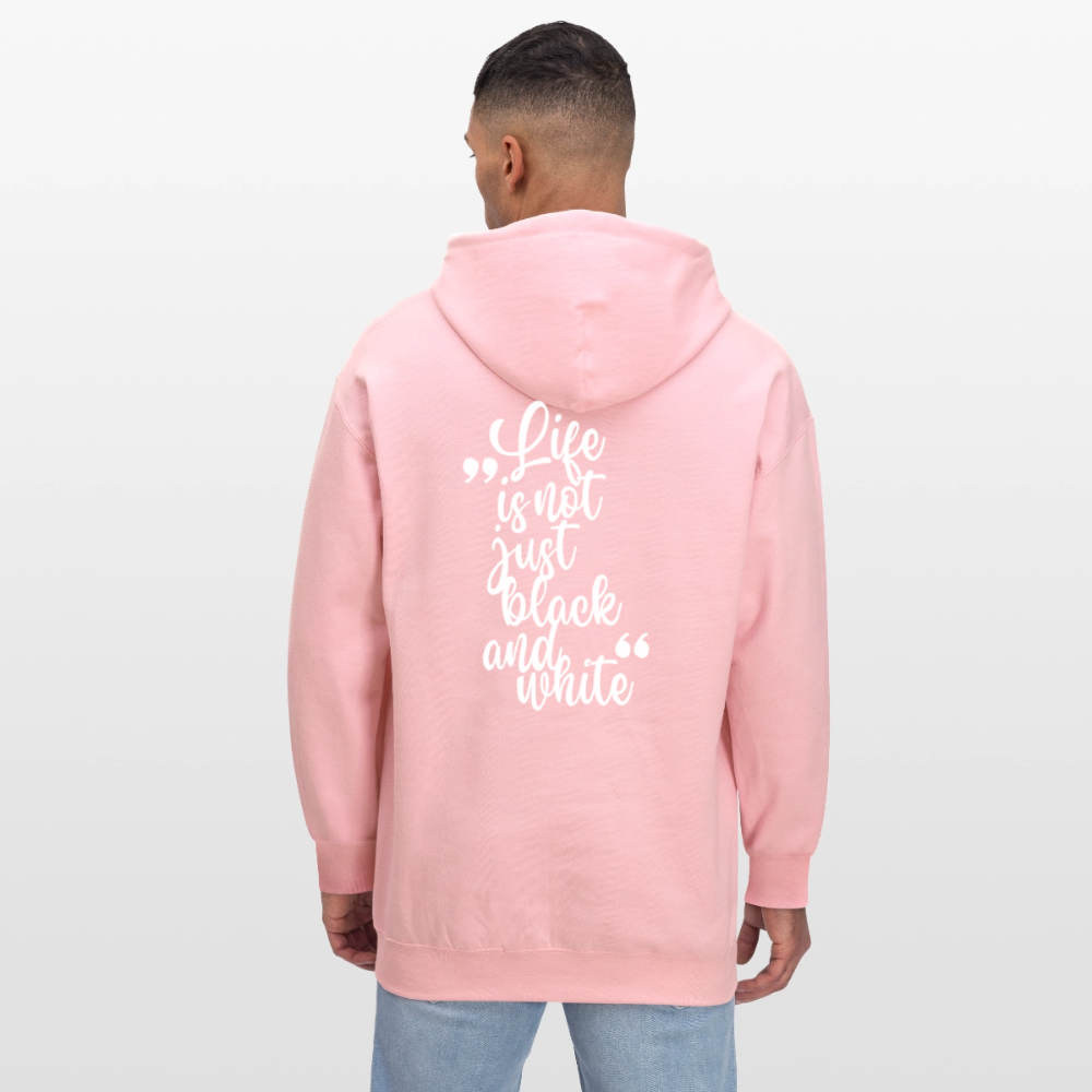 LiNBW. Crew Hoodie White Edition Life is not just black and white - Hellrosa