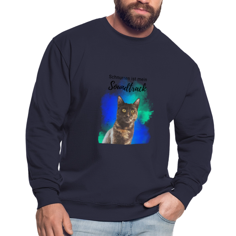 Nala's Classic Pullover Schnurren ist mein Soundtrack Black Edition - Navy