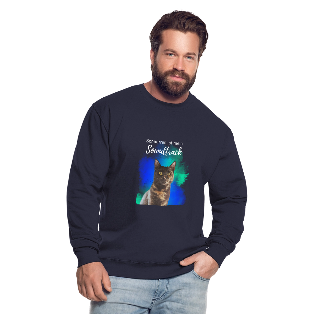 Nala's Classic Pullover Schnurren ist mein Soundtrack White Edition - Navy