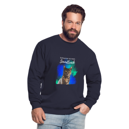 Nala's Classic Pullover Schnurren ist mein Soundtrack White Edition - Navy