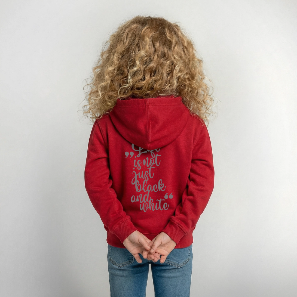LiNBW. Crew Hoodie Life is not just black and white Edition Grey - LiNBW.