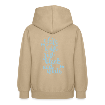 LiNBW. Crew Hoodie Life is not just black and white Edition Blue - LiNBW.
