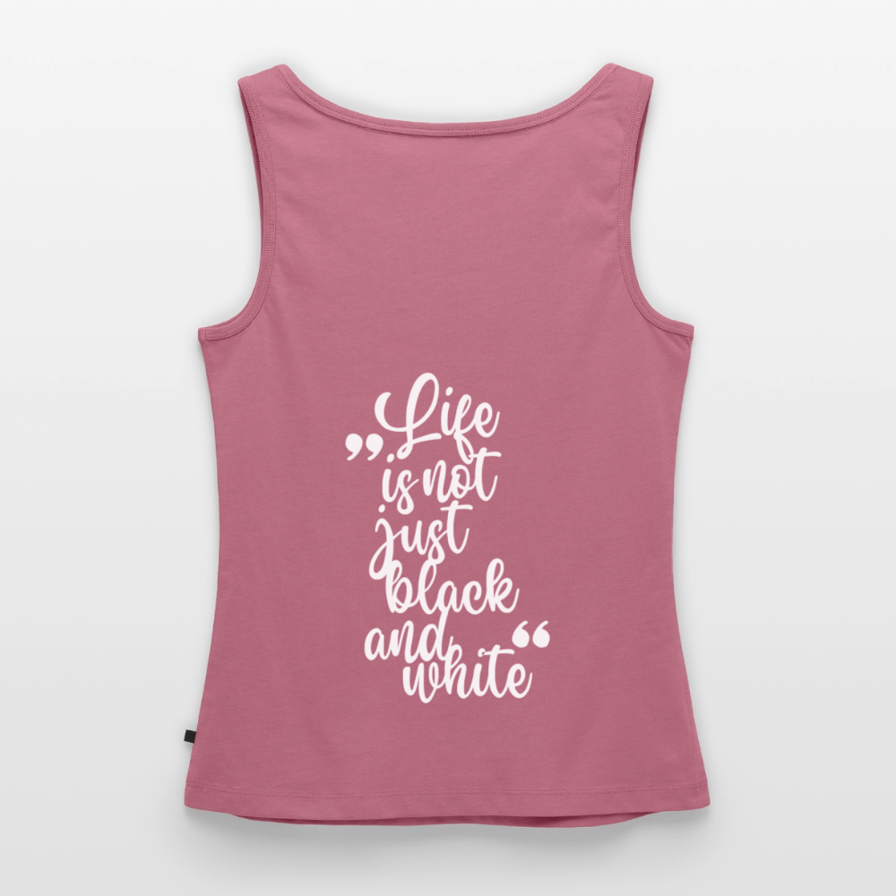 LiNBW. Tank Top Premium White Edition Life is not just black and white - Mauve