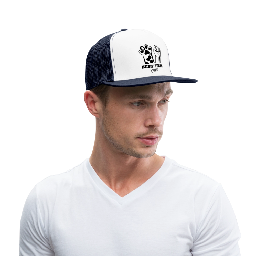 Best Team Ever Trucker Cap - Weiß/Navy