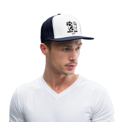 Best Team Ever Trucker Cap - Weiß/Navy