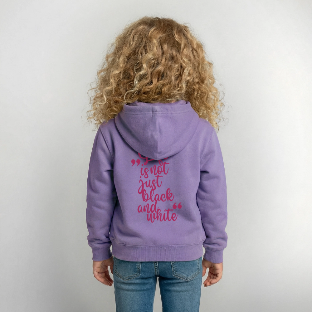 LiNBW. Crew Hoodie Life is not just black and white Edition Pink - LiNBW.