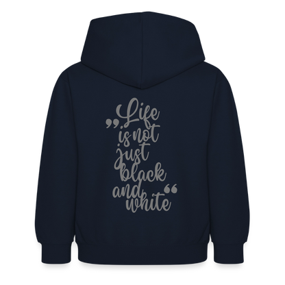 LiNBW. Crew Hoodie Life is not just black and white Edition Grey - LiNBW.