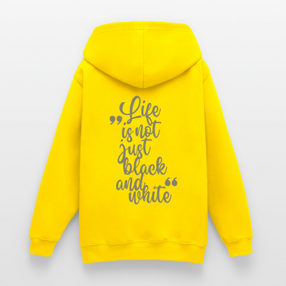 LiNBW. Crew Hoodie Life is not just black and white Edition Grey - LiNBW.
