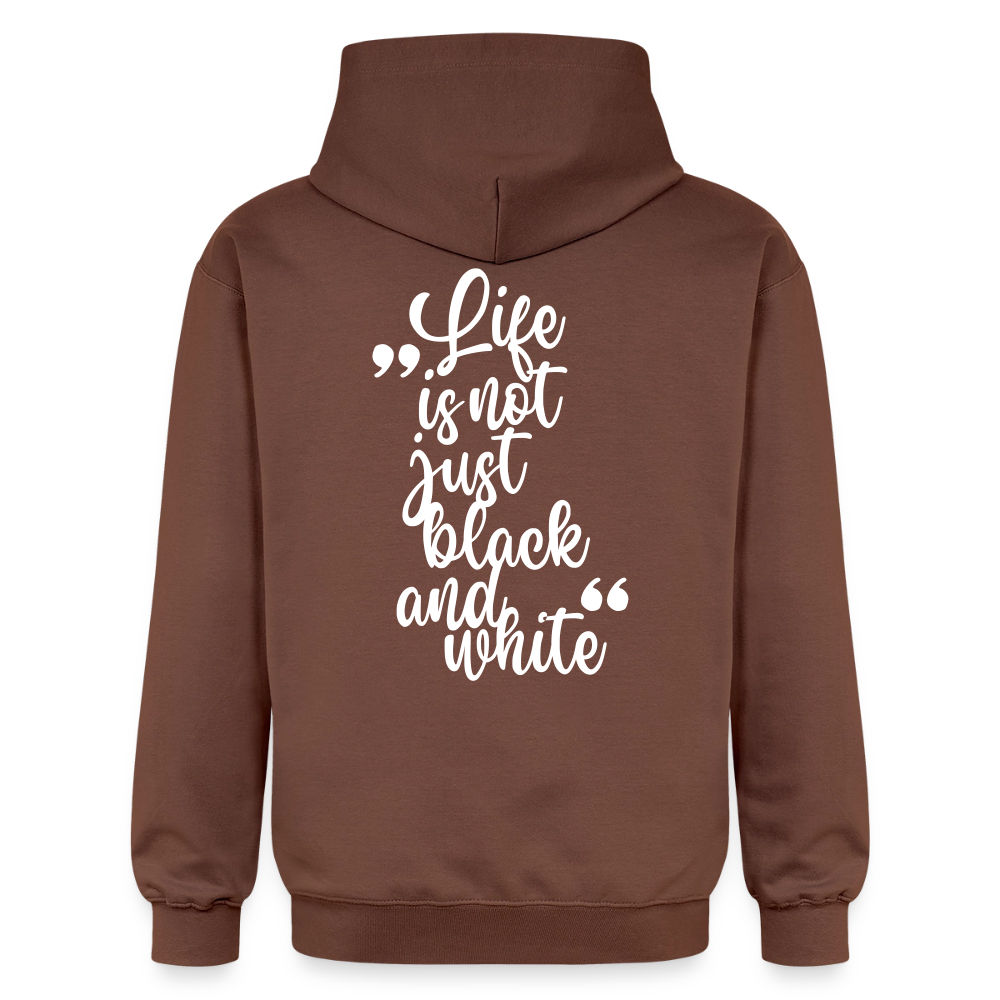 LiNBW. Crew Hoodie White Edition Life is not just black and white - Kakao