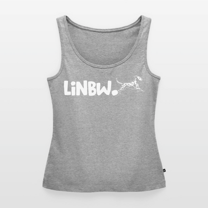 LiNBW. Tank Top Premium White Edition Life is not just black and white - Grau meliert