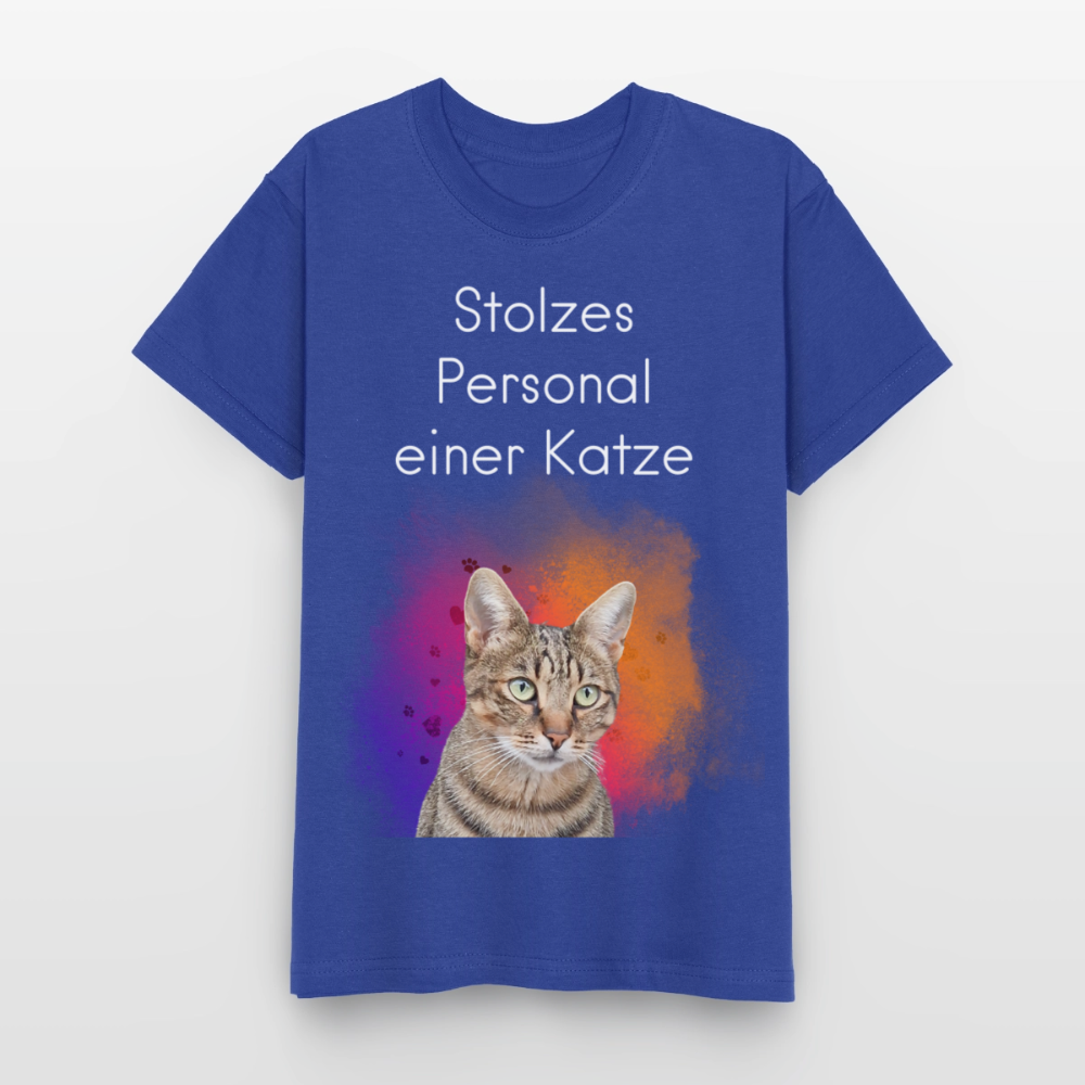 Pedro's T-Shirt Stolzes Personal einer Katze White Edition - LiNBW.