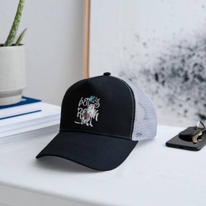 Boa´s Trucker Cap Let´s Rock - Schwarz/Steingrau