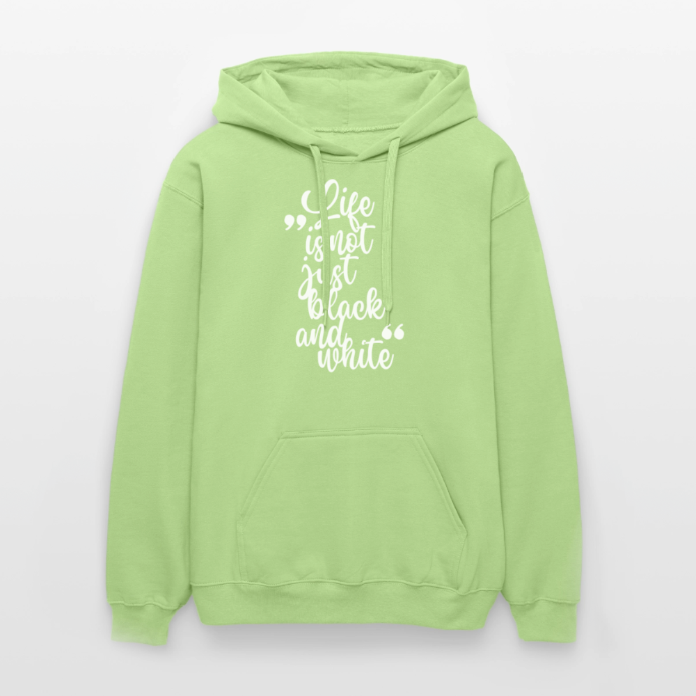 Life is not just black and white Hoodie White Edition - Pistazie