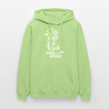 Life is not just black and white Hoodie White Edition - Pistazie
