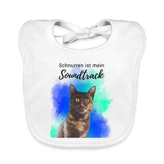 Nala´s Lätzchen Schnurren ist mein Soundtrack - Weiß