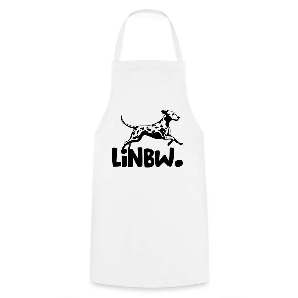 LiNBW. Kochschürze Black Edition - Weiß