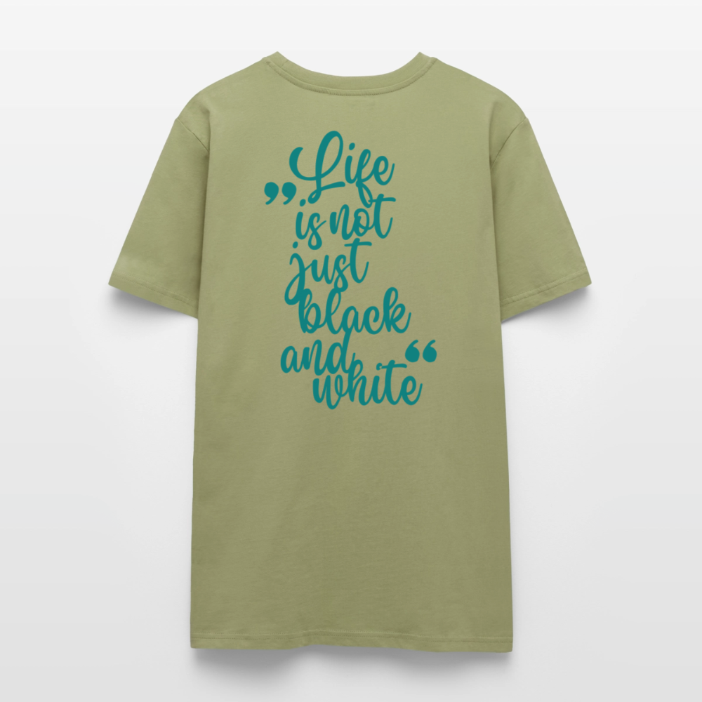 LiNBW. Unisex T-Shirt Premium Crew Blue Edition Life is not just black and white - LiNBW.