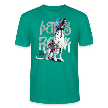 Boa's Unisex T-Shirt Premium Let's Rock - Blaugrün