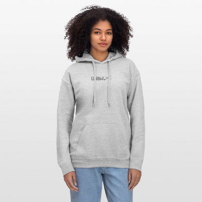 LiNBW. Crew Hoodie Grey Edition Life is not just black and white - Hellgrau meliert
