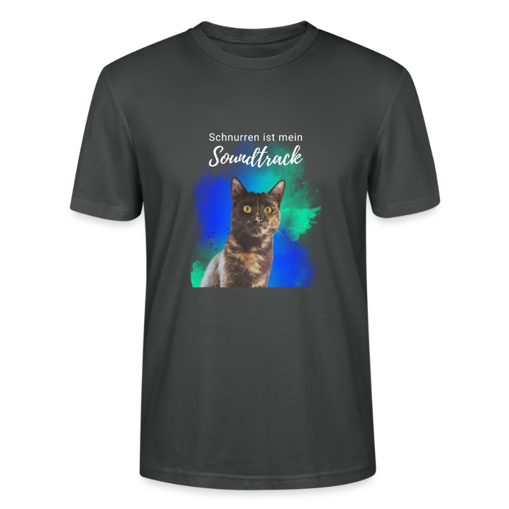 Nala's Unisex T-Shirt Premium Schnurren ist mein Soundtrack White Edition - Anthrazit