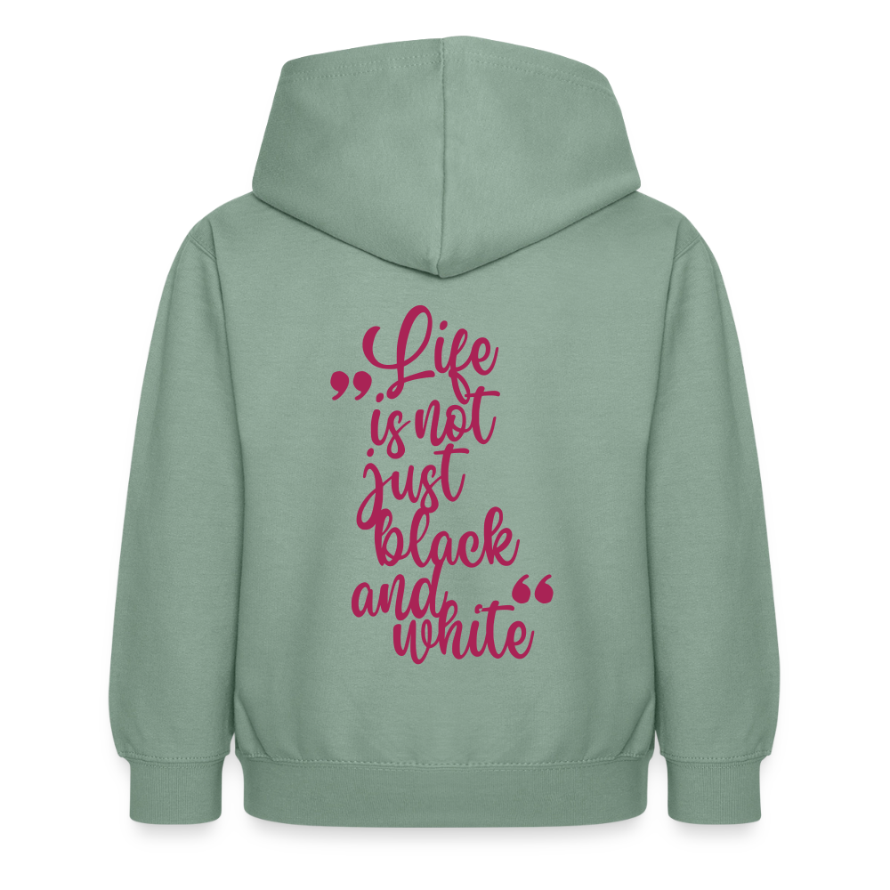 LiNBW. Crew Hoodie Life is not just black and white Edition Pink - LiNBW.
