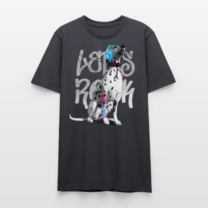 Boa's Unisex T-Shirt Premium Let's Rock - Dunkles Graublau