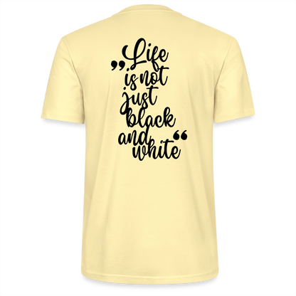 LiNBW. Unisex T-Shirt Premium Crew Black Edition Life is not just black and white - LiNBW.