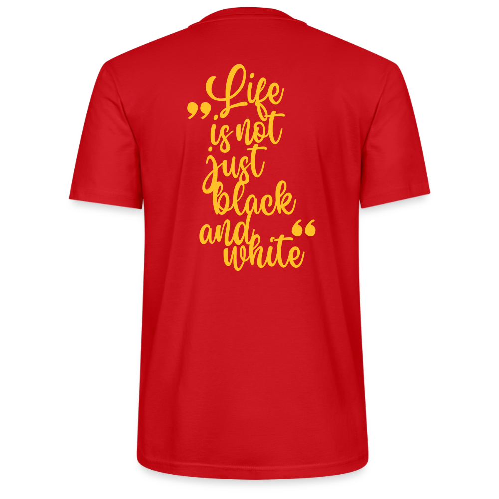 LiNBW. Unisex T-Shirt Premium Crew Yellow Edition Life is not just black and white - LiNBW.