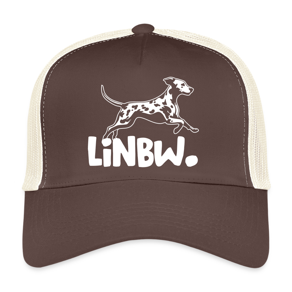 LiNBW. Trucker Cap White Edition - Braun/Beige