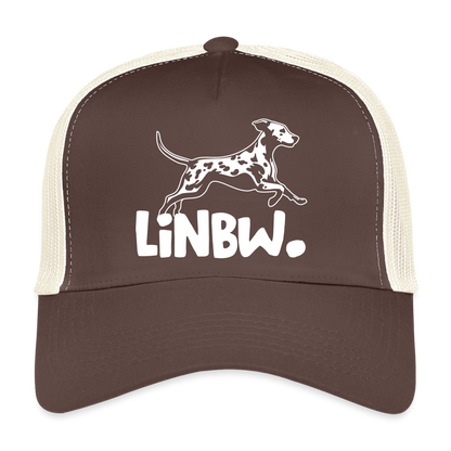 LiNBW. Trucker Cap White Edition - Braun/Beige