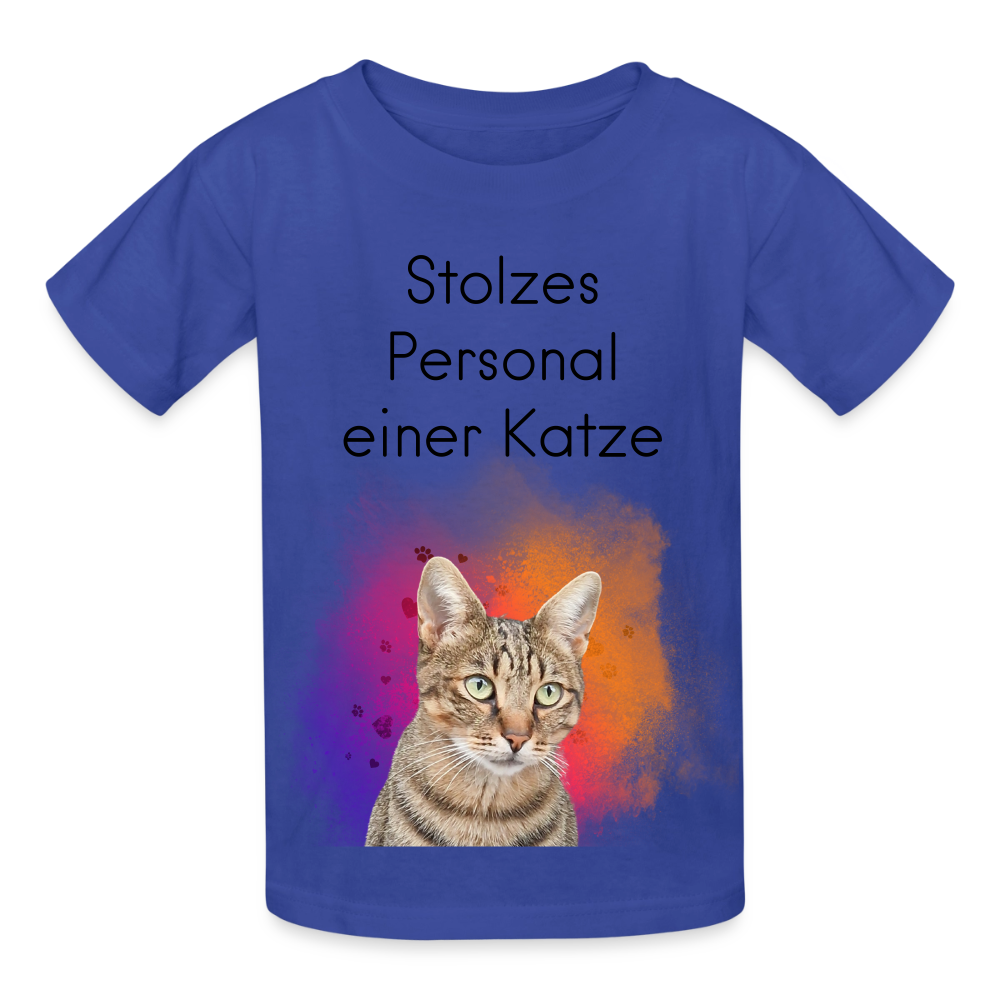 Pedro's T-Shirt Stolzes Personal einer Katze Black Edition - LiNBW.